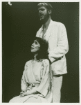 Maria Tucci and Nicolas Surovy in the stage production The Night of the Iguana