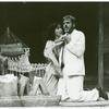 Maria Tucci and Nicolas Surovy in the stage production The Night of the Iguana