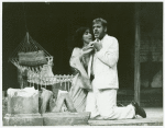 Maria Tucci and Nicolas Surovy in the stage production The Night of the Iguana