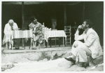 William LeMassena, Maria Tucci, and Nicolas Surovy in the stage production The Night of the Iguana