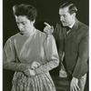 Marjorie Nelson and Daniel Keyes in the stage production Our Town