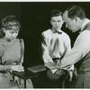 Jane McArthur, Clinton Kimbrough, and Charles Althoff in the stage production Our Town