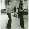 Edward Villella and Margo Sappington in rehearsal for the stage production Pal Joey