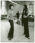 Edward Villella and Margo Sappington in rehearsal for the stage production Pal Joey