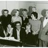 Front row: Margo Sappington, Boni Enten, Gene Palumbo, Eleanor Parker. Second Row: Theodore Mann, Janie Sell, Joe Sirola, Edward Villella, Harold Gary. Back: Austin Colyer