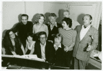 Front row: Margo Sappington, Boni Enten, Gene Palumbo, Eleanor Parker. Second Row: Theodore Mann, Janie Sell, Joe Sirola, Edward Villella, Harold Gary. Back: Austin Colyer