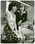 Boni Enten and Eleanor Parker in rehearsal for the stage production Pal Joey