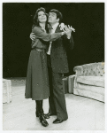 Barbara Feldon and Michael Miller in the stage production Past Tense