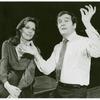 Barbara Feldon and Michael Miller in the stage production Past Tense