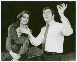 Barbara Feldon and Michael Miller in the stage production Past Tense