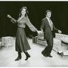 Barbara Feldon and Michael Miller in the stage production Past Tense