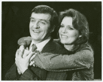 Michael Miller and Barbara Feldon in the stage production Past Tense