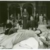 Pamela Payton-Wright (center foreground) with cast in the stage production Romeo and Juliet