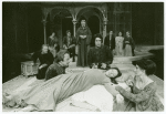 Pamela Payton-Wright (center foreground) with cast in the stage production Romeo and Juliet