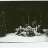 Paul Rudd (center) and Pamela Payton-Wright in rehearsal for the stage production Romeo and Juliet