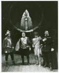 B.J. DeSimone, Robert Burr, Gregory Rozakis, and George Rose in the stage production The Royal Hunt of the Sun