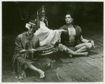 Clayton Corbin (right) in the stage production The Royal Hunt of the Sun