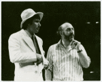Jim Dale (left) in rehearsal for the stage production Scapino