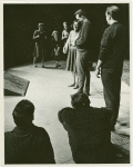 Carol Teitel, Jack Dodson, and cast members in the stage production Under Milk Wood