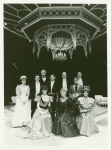 (Rear, L to R) Tracy Sallows, Stephen McHattie, Philip Bosco, Victor Garber, Stephan Gierasch, John David Cullum, Gordon Sterne, (seated, L to R) Lise Hilboldt, Uta Hagen, and Amanda Plummer in the stage production You Never Can Tell