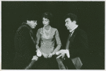 Al Viola, Carolyn Coates, and George Hall in the stage production The Balcony