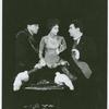 Al Viola, Carolyn Coates, and George Hall in the stage production The Balcony