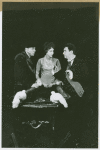 Al Viola, Carolyn Coates, and George Hall in the stage production The Balcony