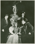 Frank Shaw Stevens, F. M. Kimball, Grayson Hall, Alek Primrose, and Al Viola in the stage production The Balcony