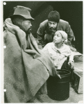 Zakes Mokae, James Earl Jones, and Ruby Dee in the stage production Boesman and Lena