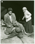 Zakes Mokae, Paul Benjamin, and Ruby Dee in the stage production Boesman and Lena