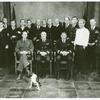 Michael Moriarty, Philip Bosco, and Joe Namath with supporting cast of The Caine Mutiny Court-Martial