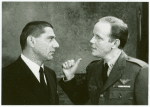 Joe Namath and Michael Moriarty in the stage production The Caine Mutiny Court-Martial