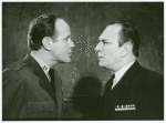 Michael Moriarty and Philip Bosco in the stage production The Caine Mutiny Court-Martial