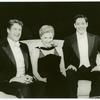 Frank Converse, Anne Swift, and Raul Julia in the stage production Design for Living