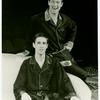 Frank Converse and John Glover in the stage production Design for Living
