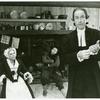 Rosemary Murphy, Adam LeFevre, and Remak Ramsay in the stage production The Devil's Disciple