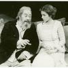 Rex Harrison and Amy Irving in the stage production Heartbreak House