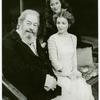 Rex Harrison, Rosemary Harris, and Amy Irving in the stage production Heartbreak House