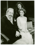 Rex Harrison, Rosemary Harris, and Amy Irving in the stage production Heartbreak House
