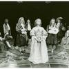 Mary Beth Hurt (foreground center) and cast in the stage production The Misanthrope