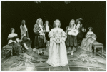 Mary Beth Hurt (foreground center) and cast in the stage production The Misanthrope