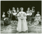 Mary Beth Hurt (foreground center) and cast in the stage production The Misanthrope