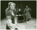 Lynn Redgrave, Roy Cooper, and Peter Van Norden in the stage production Saint Joan