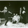 Jane Summerhays, Christopher Benjamin, Bill Buell, and Spike McClure in the stage production Taking Steps