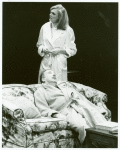 Jane Summerhays and Christopher Benjamin in the stage production Taking Steps