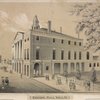 Federal Hall, Wall Street & Trinity Church, New York in 1789