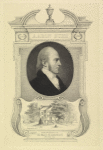 Portrait of Aaron Burr and a view of Richmond Hill