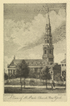 A view of St. Pauls's Church, New York