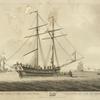 A schooner with a view of New York