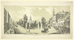 View of City Hall, Park Theatre, Broadway & Chatham St. &c 1822